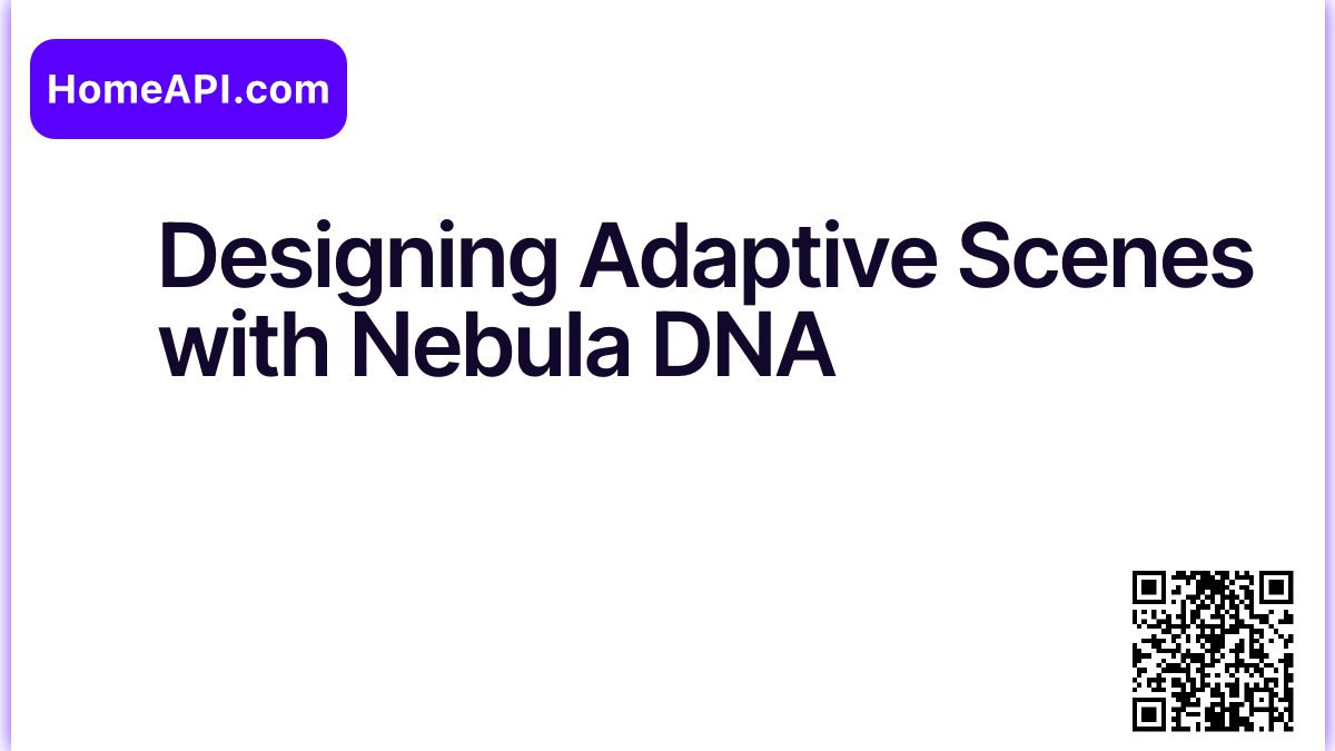 Designing Adaptive Scenes with Nebula DNA